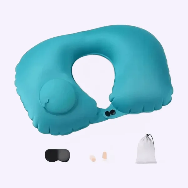 Almohada de viaje inflable para el cuello