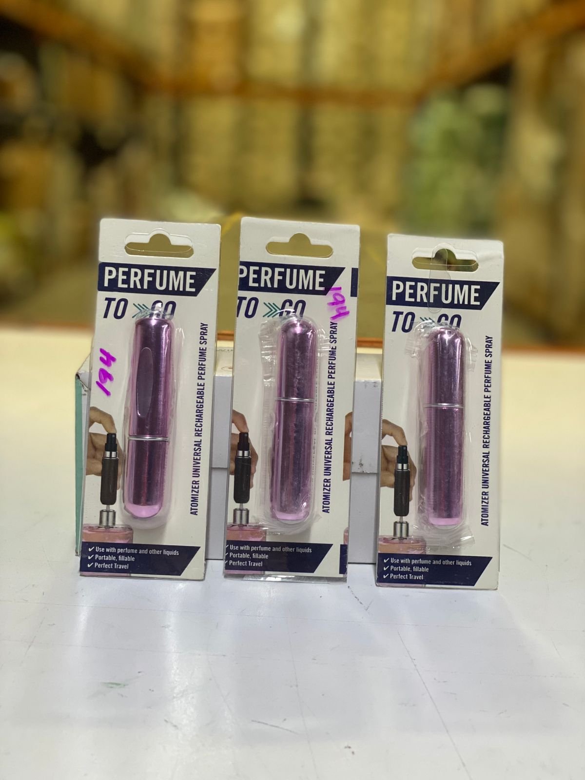 Atomizadores de perfume recargables x3
