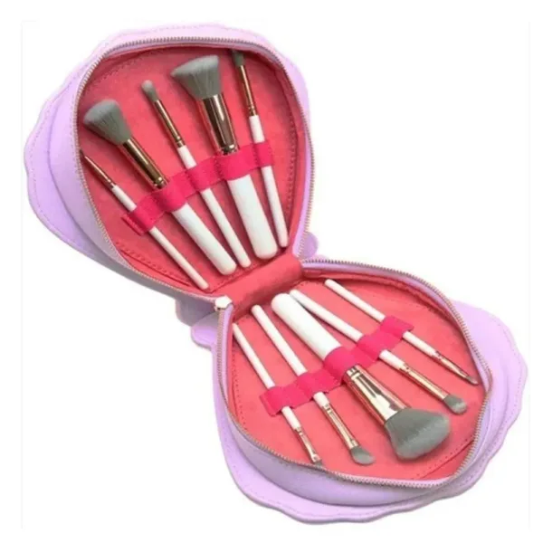 Kit de 10 brochas en estuche concha