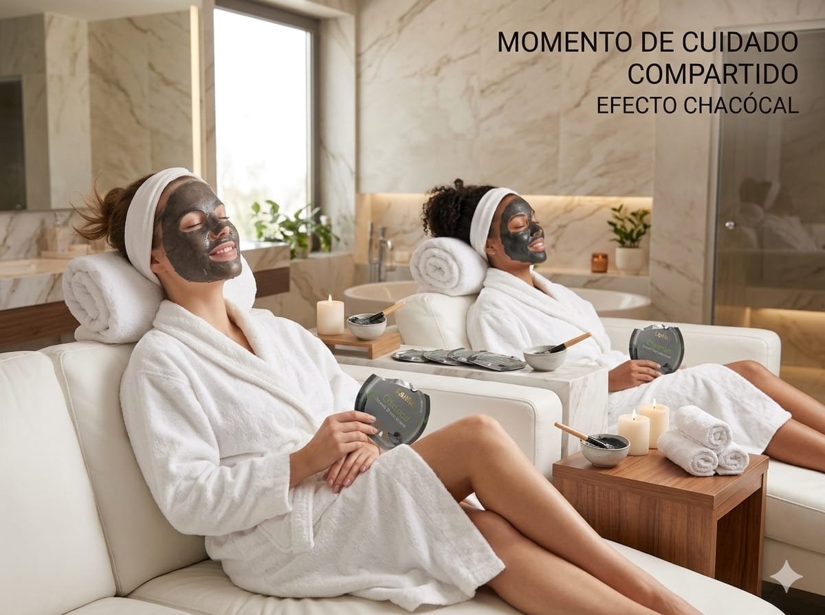Mascarillas faciales de carbón activado x12