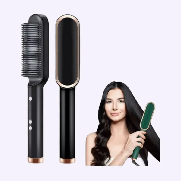 Cepillo alisador eléctrico anti-frizz
