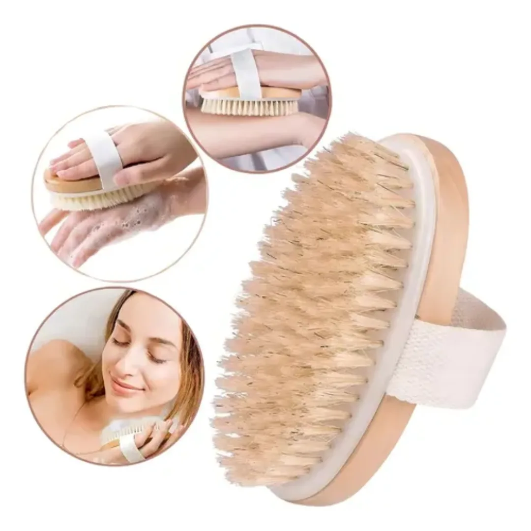 Cepillo exfoliante corporal de cerdas naturales