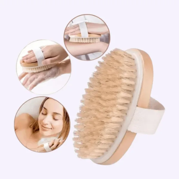 Cepillo exfoliante corporal de cerdas naturales
