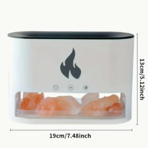 Difusor de aromas efecto chimenea con piedras