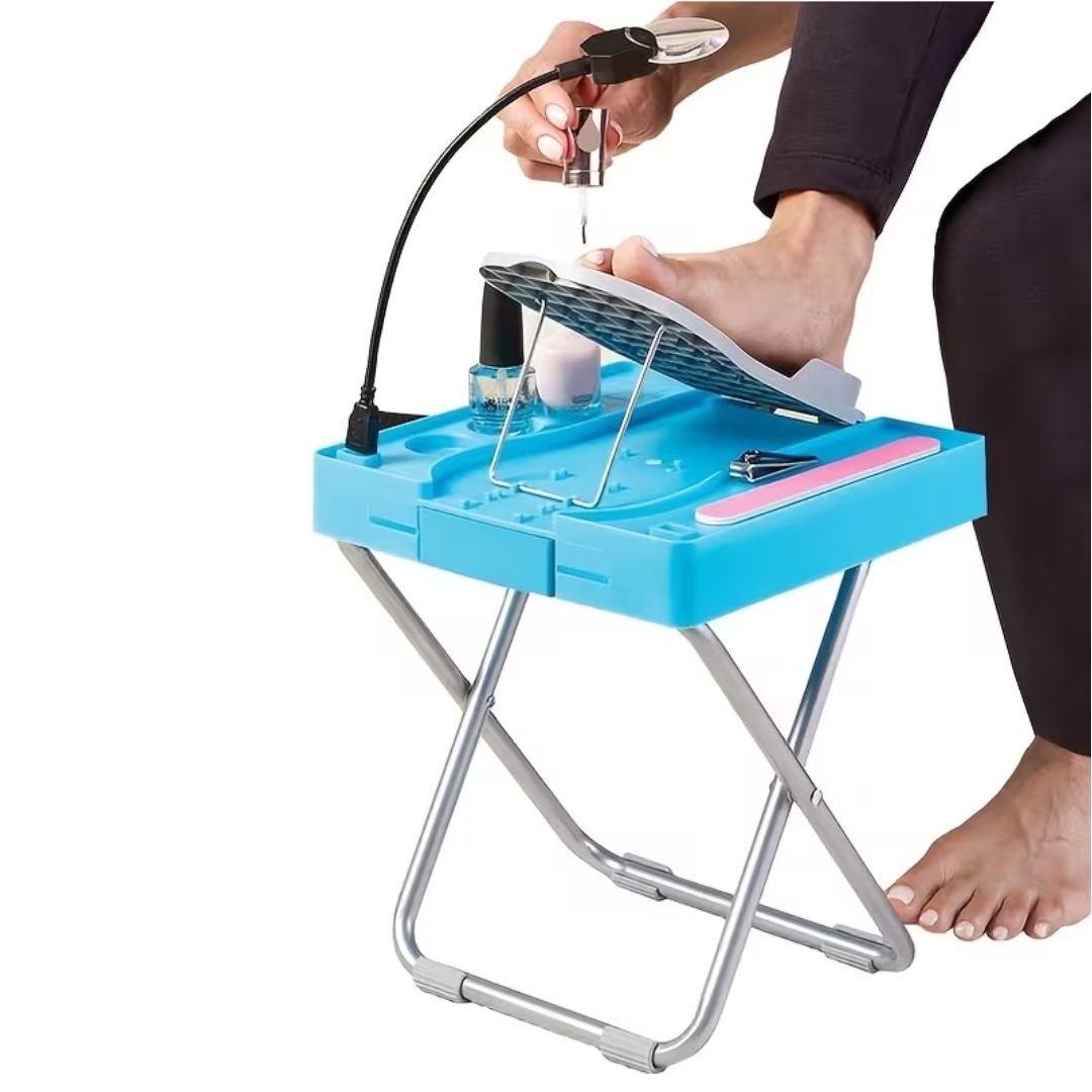 Taburete de manicure y pedicure con ruedas