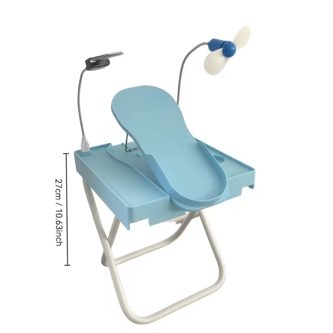 Taburete de manicure y pedicure con ruedas