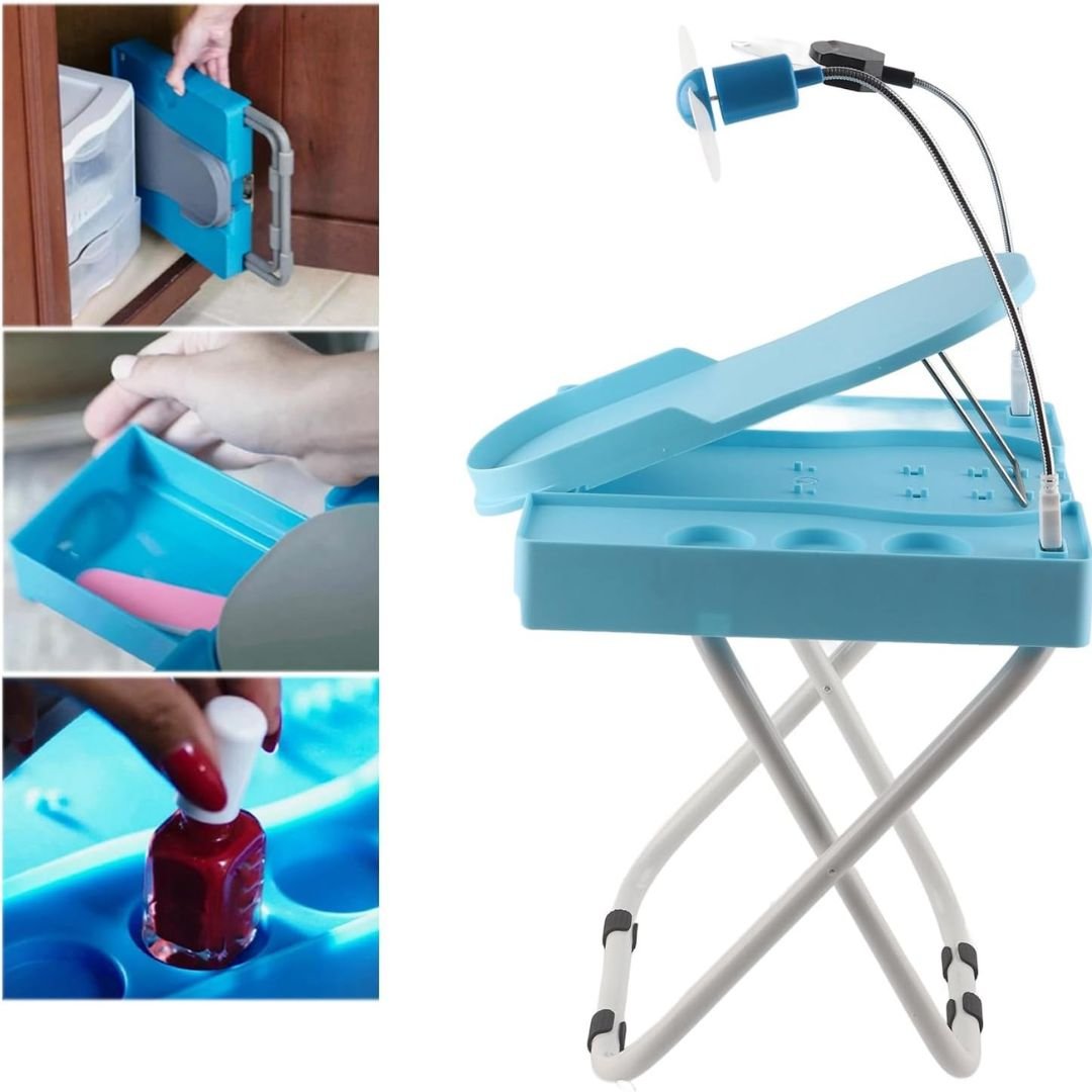 Taburete de manicure y pedicure con ruedas