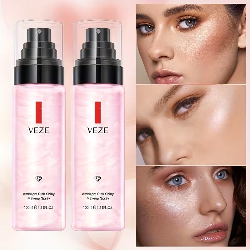 Spray fijador de maquillaje efecto glow