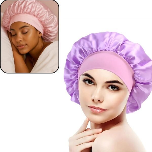 Gorro de satín para dormir anti-frizz