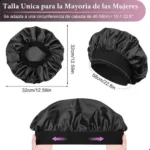 Gorro de satín para dormir anti-frizz