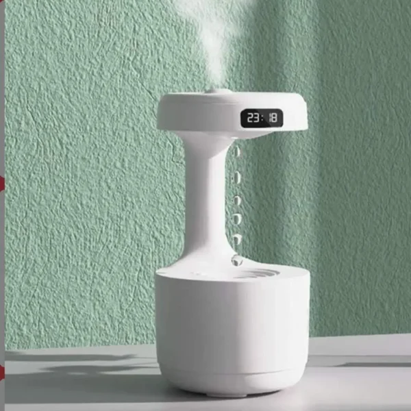 Humidificador antigravedad con reloj