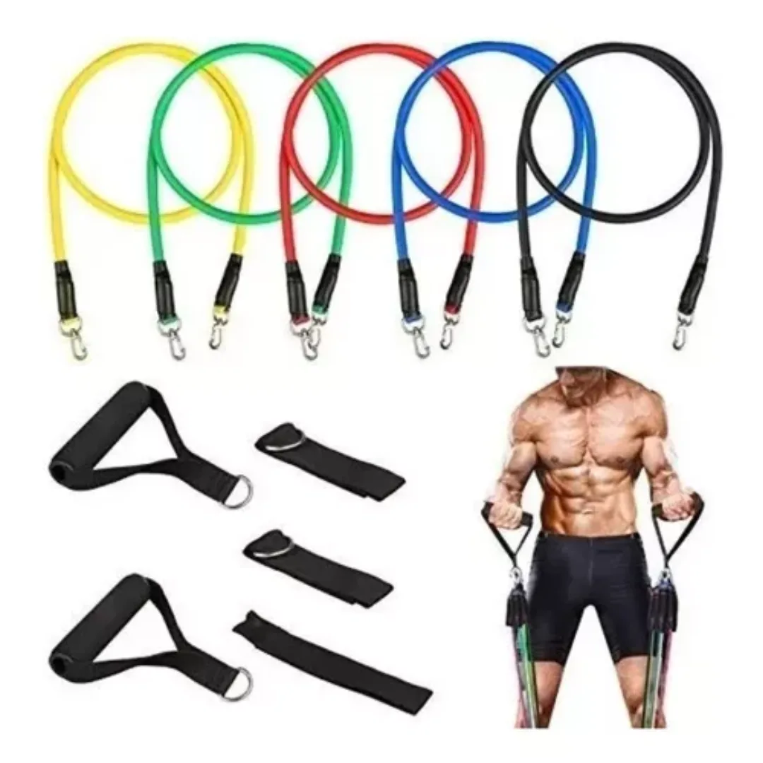 Kit de bandas elásticas tubulares de 11 piezas