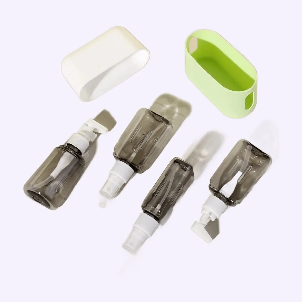 Kit de 4 envases de viaje de 50 ml con estuche