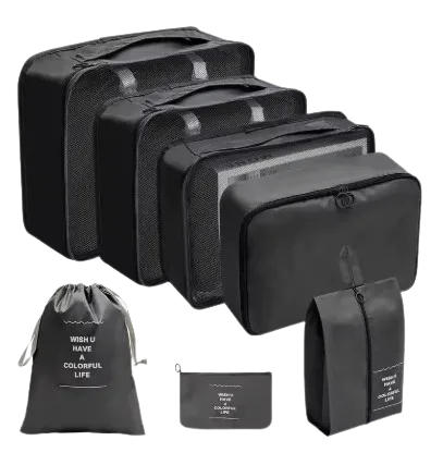 Set organizador de maleta de 7 piezas