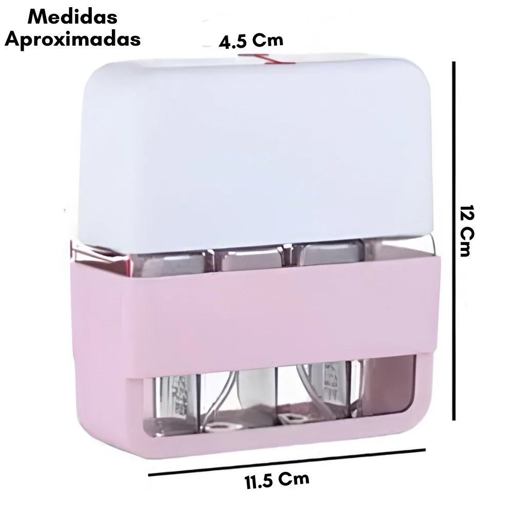 Kit de 4 envases de viaje de 50 ml con estuche