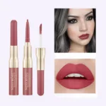 Labial matte doble punta con delineador x3
