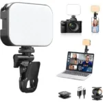 Luz LED recargable con clip para celular y computador