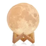 Lámpara luna 3D de 7 colores con control