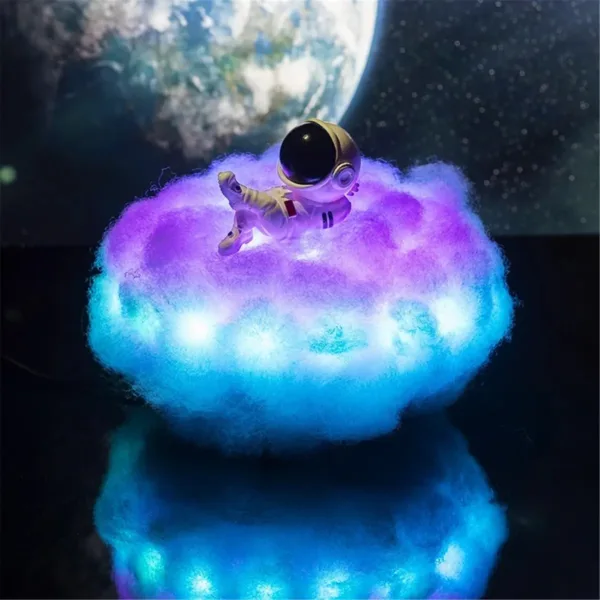 Lámpara nube LED con astronauta y control
