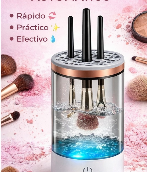 Limpiador eléctrico de brochas de maquillaje