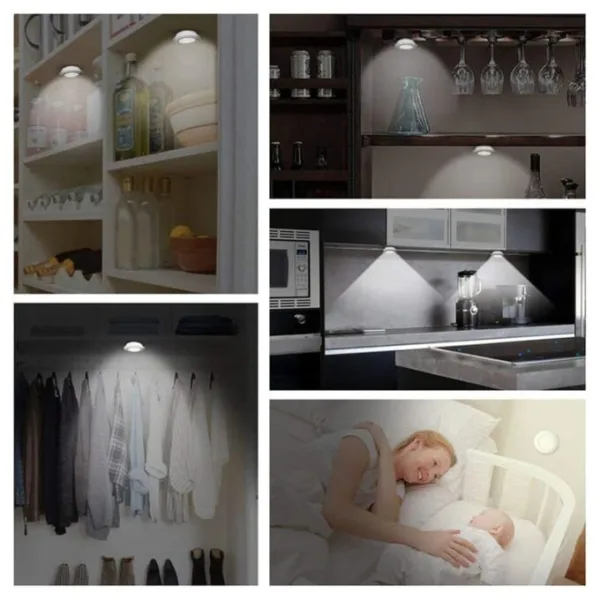 Luces LED adhesivas x3 con control remoto
