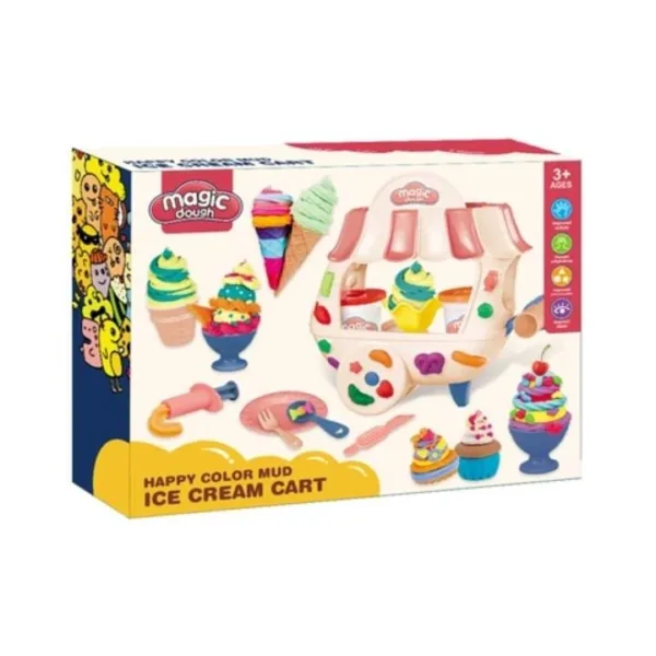 Máquina de helados con masa para modelar