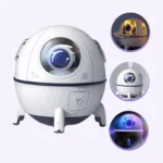 Mini humidificador nave espacial con astronauta
