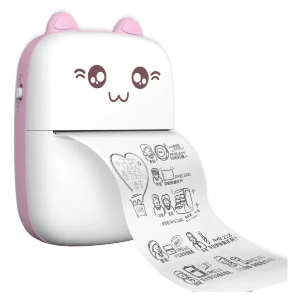 Mini impresora térmica portátil de gatito