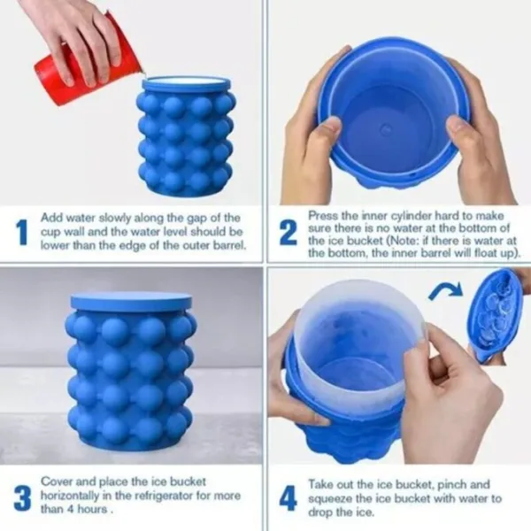 Cubeta de silicona para hacer hielo