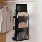 Organizador colgante para bolsos con 6 bolsillos