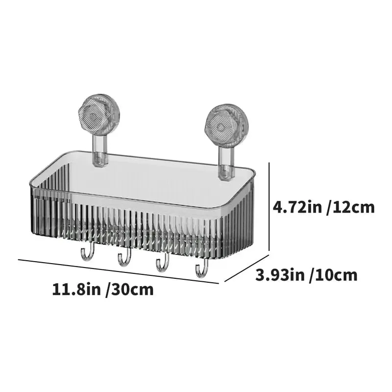 Organizador colgante con ventosa para baño y cocina