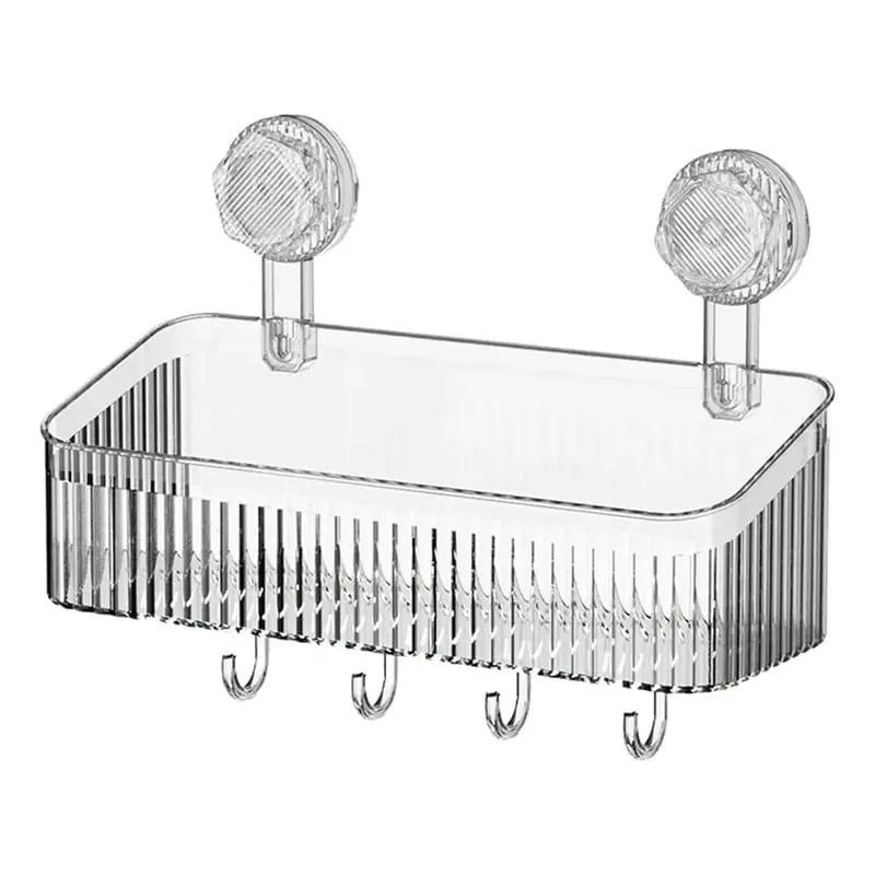 Organizador colgante con ventosa para baño y cocina
