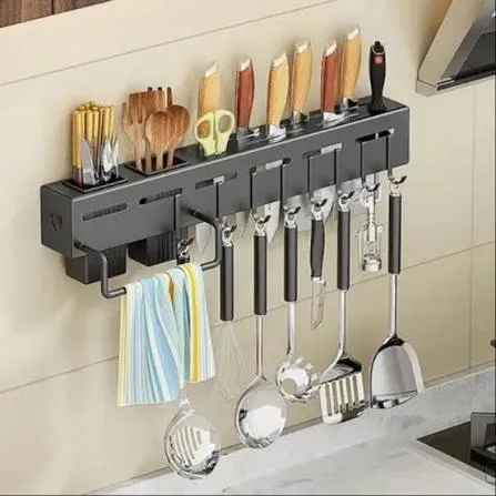 Organizador de utensilios de cocina de pared