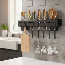 Organizador de utensilios de cocina de pared