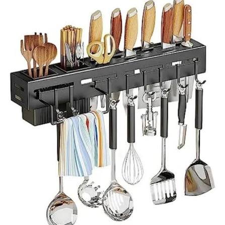 Organizador de utensilios de cocina de pared