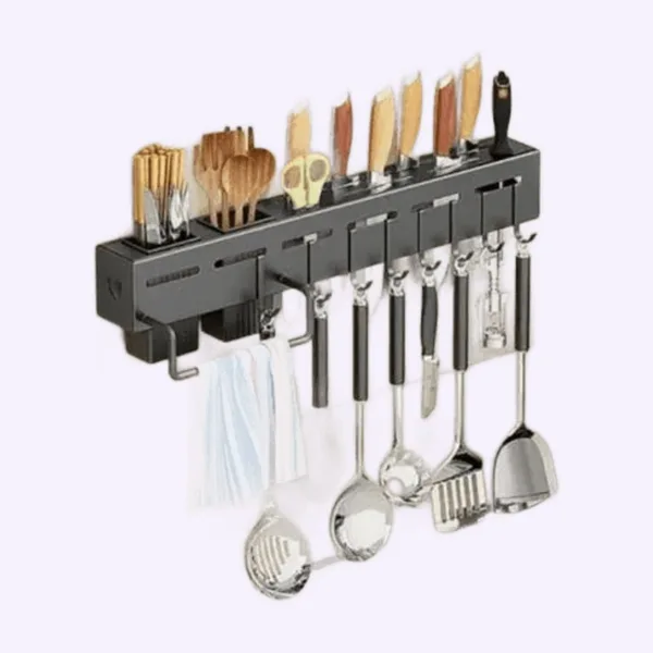 Organizador de utensilios de cocina de pared