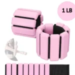 Pesas ajustables de 1 libra para muñeca y tobillo