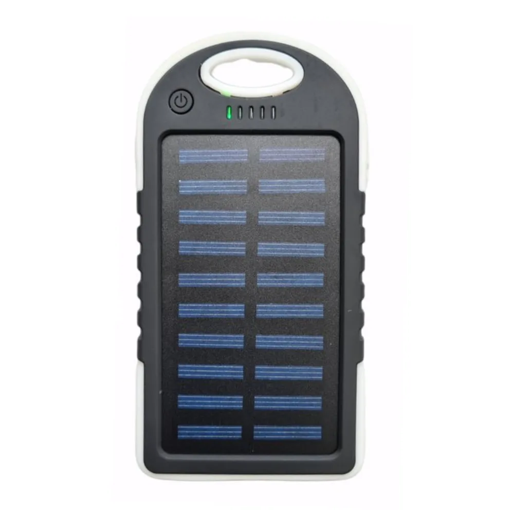 Batería portátil solar de 12.000 mAh con linterna