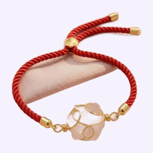 Pulsera Amor Infinito de cuarzo rosa