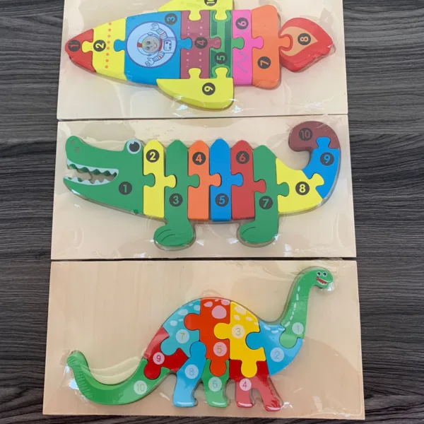 Rompecabezas Montessori de madera