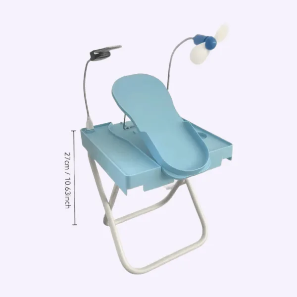 Taburete de manicure y pedicure con ruedas