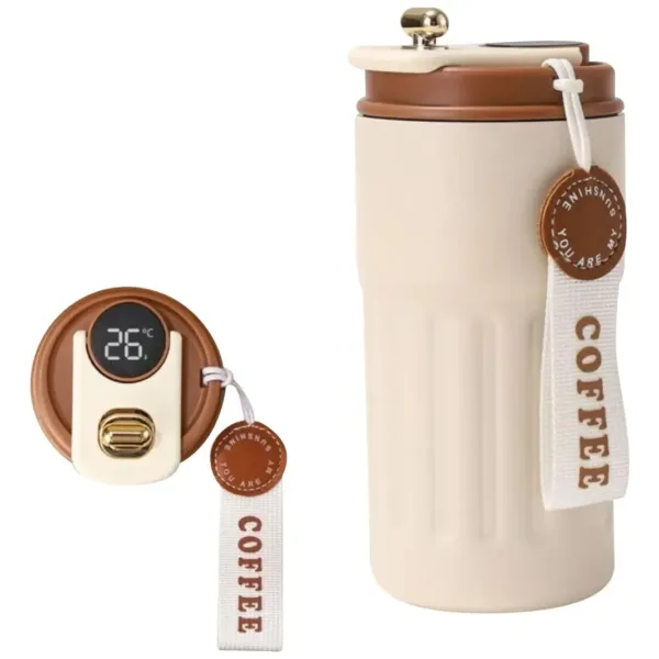 Termo mug con pantalla de temperatura