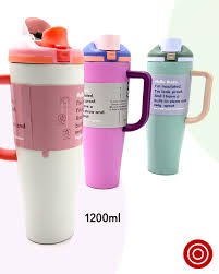 Termo con pitillo y asa 1200 ml