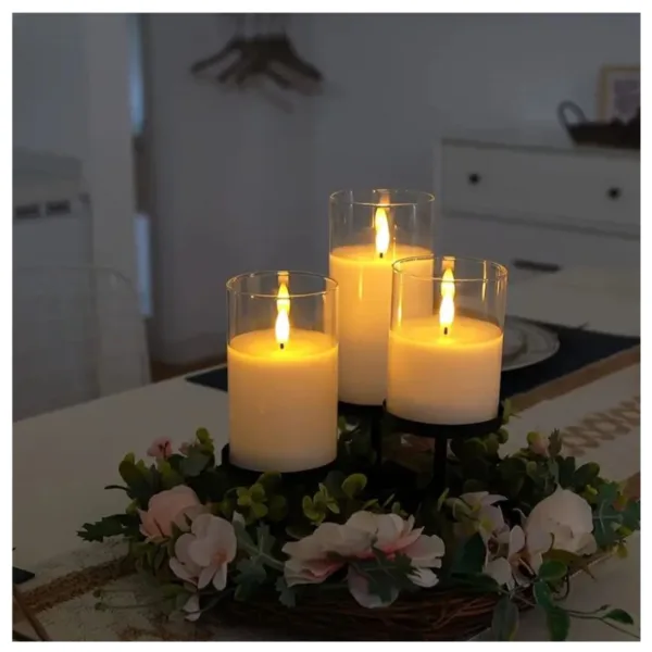 Velas LED sin llama x3