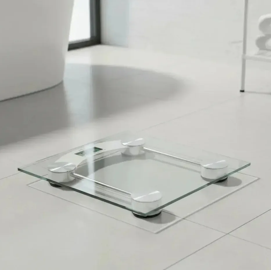 Báscula digital de vidrio para baño