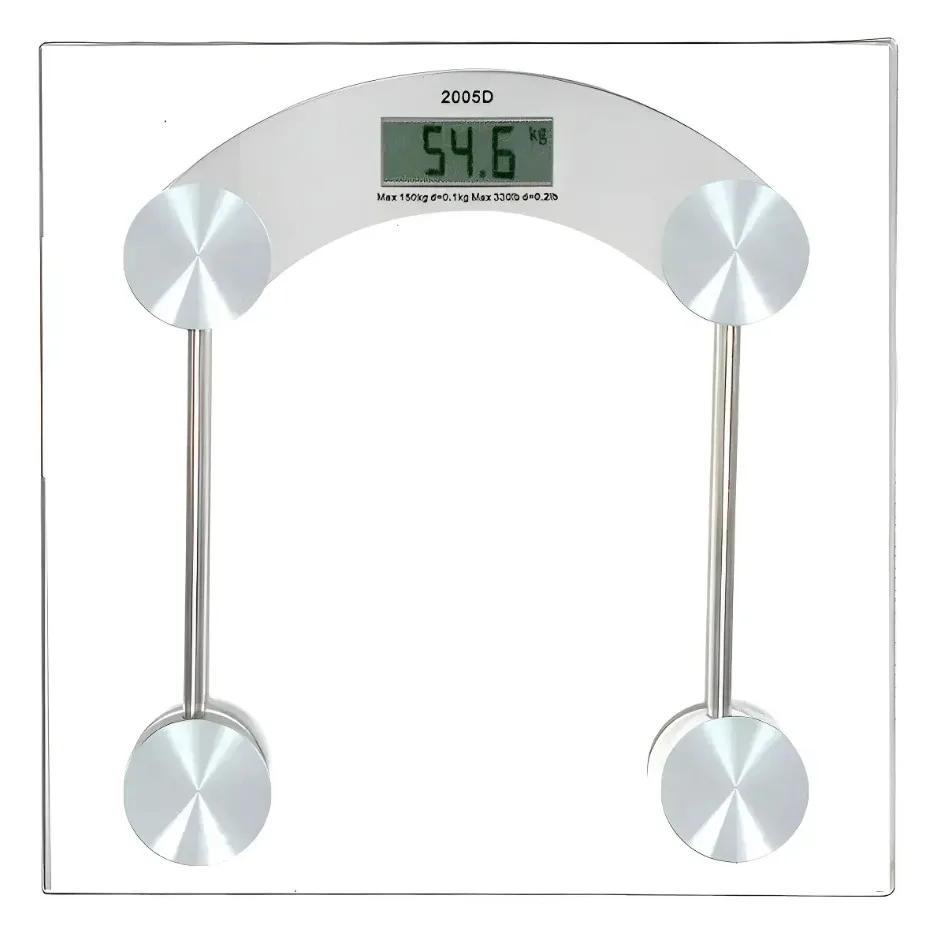Báscula digital de vidrio para baño
