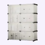 Clóset organizador de 8 módulos con puertas
