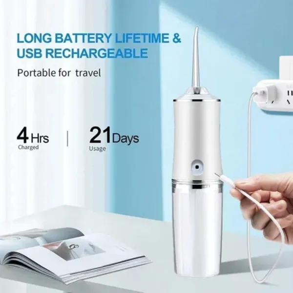 Irrigador dental recargable
